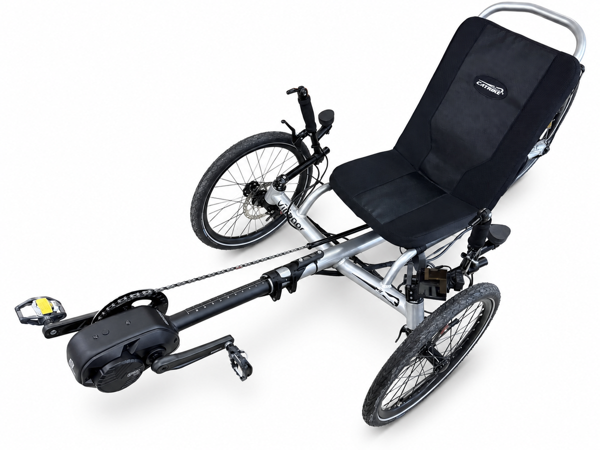 Gride electric assist system installed on a catrike villager recumbent trike