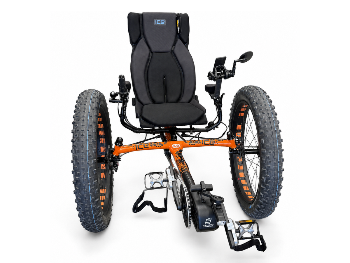 Gride electric assist system installed on a ice fullfat recumbent trike